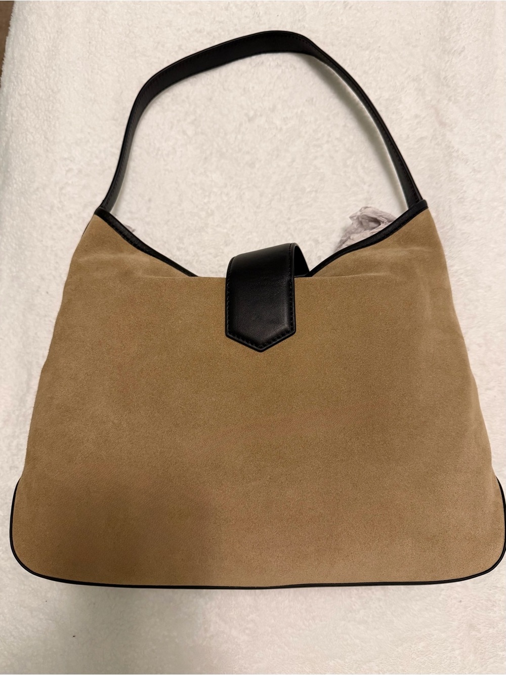 J. Crew Berkeley Suede & Leather Shoulder Bag NWT - Picture 3 of 5